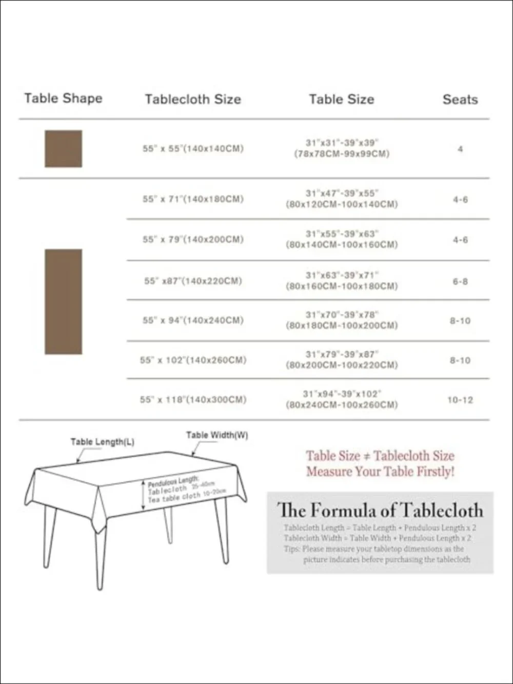 Cotton Linen Tablecloth Rectangle Waterproof Wrinkle Resistant Washable